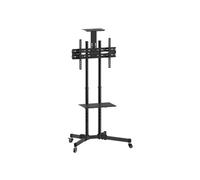 Equip Support au sol 37"-70"/ 1TFT 50kg 2 étagères noir lite Retail