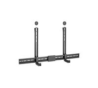 Equip Support Barre de Son Mural VESA 800x400 mm, Charge Max. 15 kg, Largeur Réglable 86-155 mm, Noir, Dimensions 844x462 mm