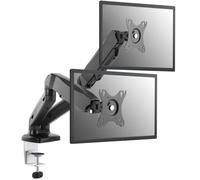 Equip Support Bureau Double Écran 13"-27" VESA 75/100, Inclinaison -45°/+90°, Pivot -90°/+90°, Rotation 180°, Ressort à Gaz, Noir, Max 16kg