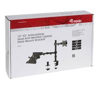 equip - Kit de montage - pour écran LCD / ordinateur portable - Taille d'écran : 13"-32" - montrable sur bureau Noir G