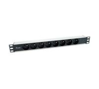 Equip Regleta 8 Tomas para Rack 19 1U Negro