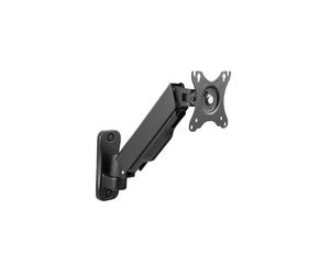 Equip Support Mural Moniteur 17"-32" Bras 290mm Ressort à Gaz VESA 75x75/100x100 Inclinaison -45°/+90° Rotation 360° Charge 9kg Noir