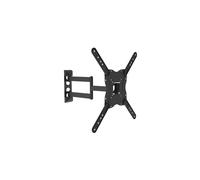 Equip Support Mural TV Articulé 23-55" VESA 75x75-400x400 Acier Noir Inclinaison -14/+5° Pivot 90° Charge 30kg Distance Mur 6.5-21.2cm