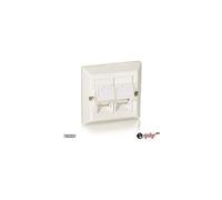 equip Surface Frame for Keystone System - Plaque murale encastrable - blanc nacré