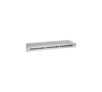 equip - Tableau de connexions - CAT 5e - gris clair, RAL 7035 - 1U - 19" - 16 ports