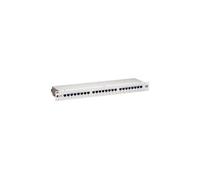 equip - Tableau de connexions - CAT 6 - STP - RAL 7035 - 1U - 19" - 24 ports