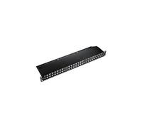 equip - Tableau de connexions - CAT 6e - STP - noir - 1U - 19" - 48 ports