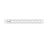 equip - Unité de distribution secteur (rack-montable) - CA 250 V - 3.5 kW - connecteurs de sortie : 9 - 1U - 19" - argent