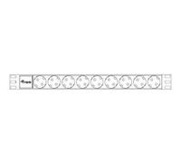 equip - Unité de distribution secteur (rack-montable) - CA 250 V - 3.5 kW - connecteurs de sortie : 9 - 1U - 19" - argent Argent G