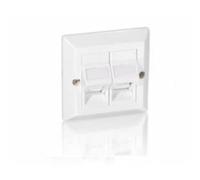 Equip Universal Abedeckrahmen für AP-Gehäuse 760302 Perlweiss für Zwei Pro Keyst