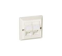 equip Universal Surface Frame - Plaque murale encastrable - blanc pur - 2 ports