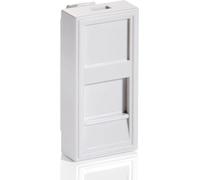 Equip Unterputzdose Einsatz French 1 Keystone 45x22 RAL9010 Polybeutel