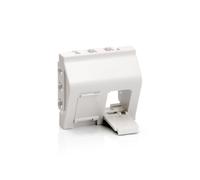 Equip Unterputzdose Einsatz French 2 Keystone 45x45 RAL9010 Polybeutel