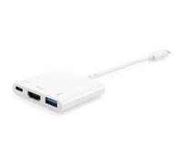 Equip USB-C Male -> HDMI/USB-A-BU PD Adapter 0.15 cm White