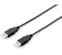 Equip USB Kabel A -> A St/3,00 m Polybeutel, schwarz 3,00 Meter