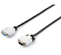 Equip VGA Cable Verl. HD15 St/Bu 15.00m 1920x1080/60Hz si/sw