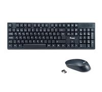 Equip Clavier sans fil + souris Keyboard Disposition portugaise Noir