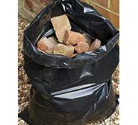 EQUIP247UK - Lot de 50 sacs à gravats noirs très résistants 50 x 76 cm 30 kg +