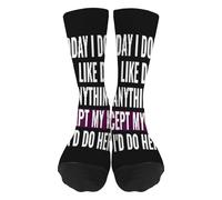 Équipage Chaussettes Aujourd'Hui, Je N'Ai Envie De Rien Faire. Sauf Ma Femme, Je Ferais Bien Chaussettes De Bureau Durable Planche À Roulettes Bonneterie, Pour Lété, Cyclisme, 40cm