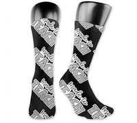 Équipage Chaussettes Conçu Pour Enseigner Chaussettes De Bureau Durable Classiques Chaussette De Football, Pour Cyclisme, Lété, Course À Pied, 40cm