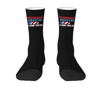 Équipage Chaussettes Directeur Des Feux D'Artifice Si Je Cours, Tu Cours Chaussettes De Travail Respirantes Classiques Planche À Roulettes Bonneterie, Pour Course À Pied, Sport, Gym, 40cm