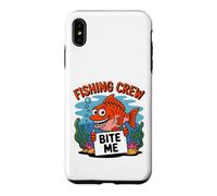 Équipage de pêche Amusant avec Motif Poisson Bite Me Angler Coque pour iPhone XS Max