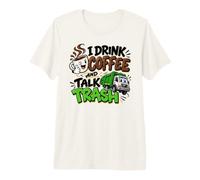 Équipage d'itinéraire de Camion à ordures de café d'assainissement T-Shirt Haut de Gamme
