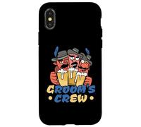 Équipage du marié Repréceur de Garniture Splant Party Coque pour iPhone X/XS