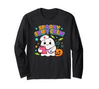 Équipage Effrayant fantôme Mignon infirmière Halloween médical Manche Longue