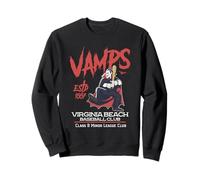 Équipe de Baseball rétro de la Ligue mineure des Virginia Beach Vamps Sweatshirt