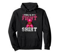 Équipe de Boxe Rose This is My Fight Breast Cancer Warrior Sweat à Capuche