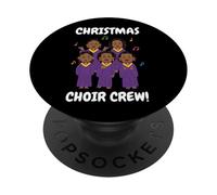 Équipe de Chorale de Noël ! Chanteurs Gospel Assortis PopSockets PopGrip Adhésif
