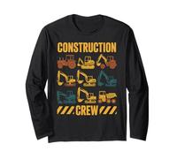 Équipe de construction, machinerie lourde, opérateur, excavatrice, constructeur Manche Longue