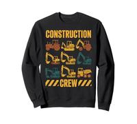 Équipe de construction, machinerie lourde, opérateur, excavatrice, constructeur Sweatshirt