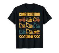 Équipe de construction, machinerie lourde, opérateur, excavatrice, constructeur T-Shirt