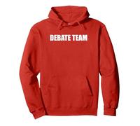 Équipe de débat Sweat à Capuche, Unisexe pour Adultes, Rouge, L