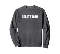 Équipe de débat Sweatshirt, Unisexe pour Adultes, Chiné Foncé, XXL