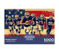 Équipe de Football 1000 Piece Jigsaw Puzzle for Adults Family Challenge Toys Stress Relief Puzzle Cultivate The Spirit of Teamwork for The Whole for Women, Gifts for Men 38x26cm/10