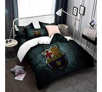 Équipe De Football Fc Barcelona Housse De Couette Légère En Microfibre Housse De Couette Douce Ensemble De Literie Chanter Double King Size