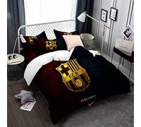 Équipe De Football Fc Barcelona Housse De Couette Légère En Microfibre Housse De Couette Douce Ensemble De Literie Chanter Double King Size