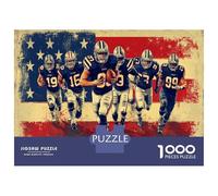 Équipe de Football Puzzle 1000 Pièces Jeu D'Intelligence DécoRation Intérieure Courir Jeu Éducatif Challenge Toy Adultes & Enfants des 14 Ans 38x26cm/1000pcs