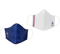 Equipe de France de Football 2 x Masque Anti Projections Réutilisable Lavable FFF - Collection Officielle (Adulte)