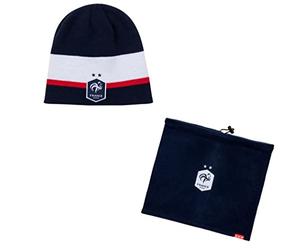 Equipe de France de Football Coffret Bonnet + Cache Cou FFF - Collection Officielle