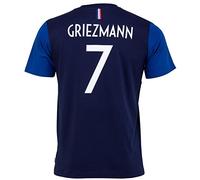 Equipe de FRANCE de football Manche courte T-Shirt FFF - Antoine Griezmann - Collection Officielle Taille Homme S