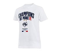 Equipe de France de Football T-Shirt FFF - Champion du Monde 2018 - Collection Officielle Taille Enfant 12 Ans