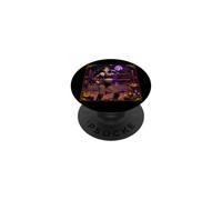 Équipe de Joueur de Volleyball Vampire Black Girl Spooky Sports PopSockets PopGrip Adhésif