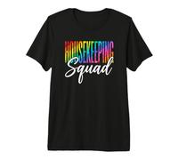 Équipe de Nettoyage Housekeeping Squad Rainbow Pride T-Shirt Haut de Gamme