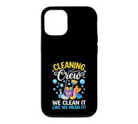 Équipe de Nettoyage We Clean It Like We Mean It Funny Coque pour iPhone 12/12 Pro