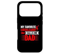 Équipe de Pom-Pom Girls Red Cheer Dad Family Father Coque pour iPhone 17 Pro