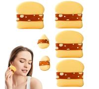 Équipe De Poudre Pour Le Visage - 6 Pcs Make Up Sponge Set Pour Une Application De Fondation Sans À Sec Et Double Usage | Mélange Cosmétique Idéal Pour Régler La Poudre, Conceale